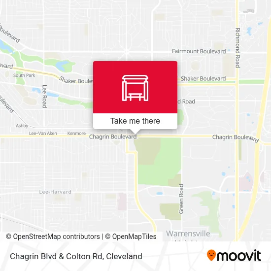 Chagrin Blvd & Colton Rd map