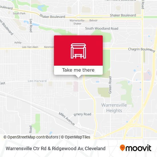 Warrensville Ctr Rd & Ridgewood Av map