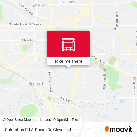 Mapa de Columbus Rd & Daniel Dr
