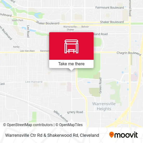 Warrensville Ctr Rd & Shakerwood Rd map