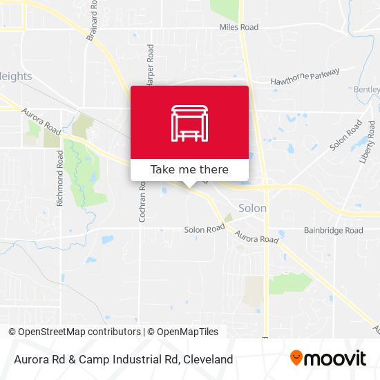 Aurora Rd & Camp Industrial Rd map