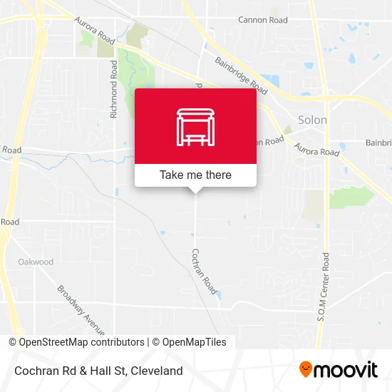 Cochran Rd & Hall St map