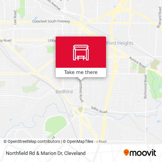 Northfield Rd & Marion Dr map
