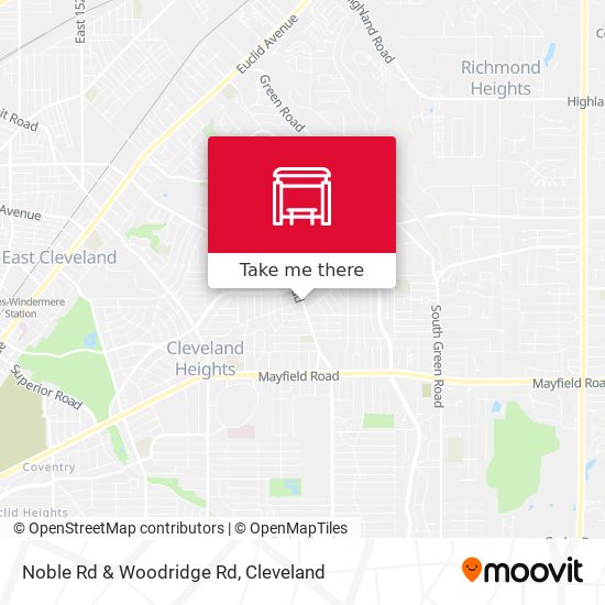 Noble Rd & Woodridge Rd map