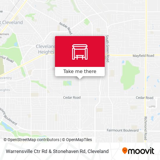Warrensville Ctr Rd & Stonehaven Rd map