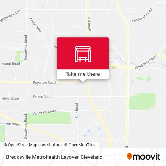 Brecksville Metrohealth Layover map