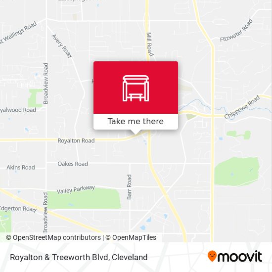 Royalton & Treeworth Blvd map