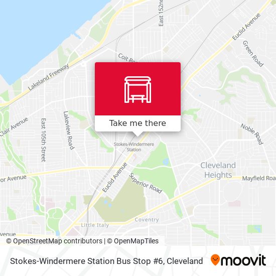 Stokes-Windermere Station Bus Stop #6 map