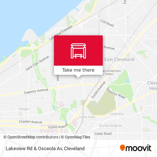 Mapa de Lakeview Rd & Osceola Av