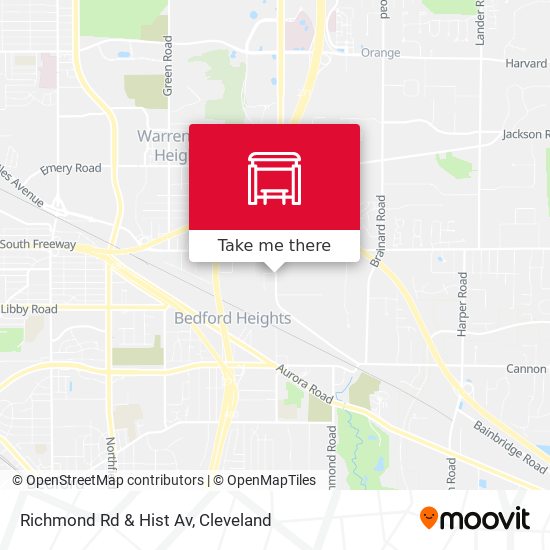 Richmond Rd & Hist Av map