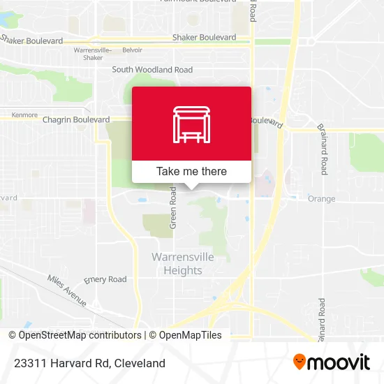 23311 Harvard Rd map