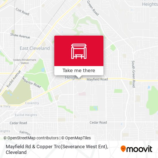 Mayfield Rd & Copper Trc(Severance West Ent) map