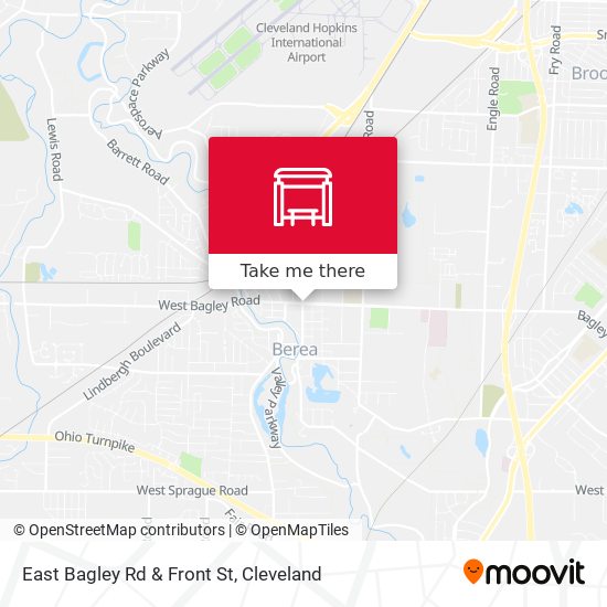 East Bagley Rd & Front St map