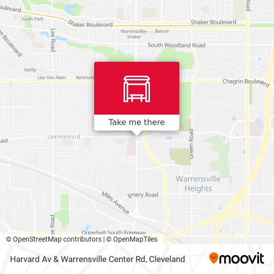 Harvard Av & Warrensville Center Rd map
