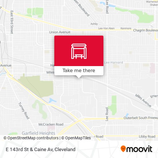 E 143rd St & Caine Av map