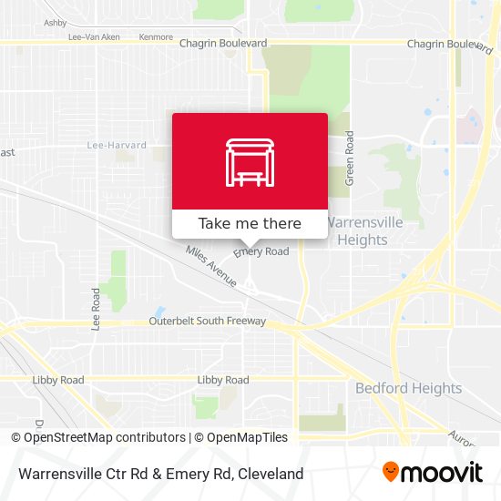 Warrensville Ctr Rd & Emery Rd map