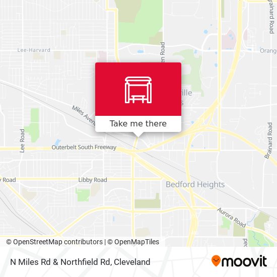 N Miles Rd & Northfield Rd map