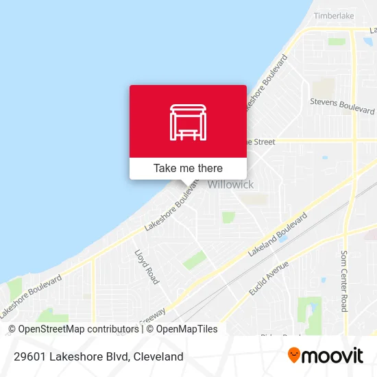 29601 Lakeshore Blvd map