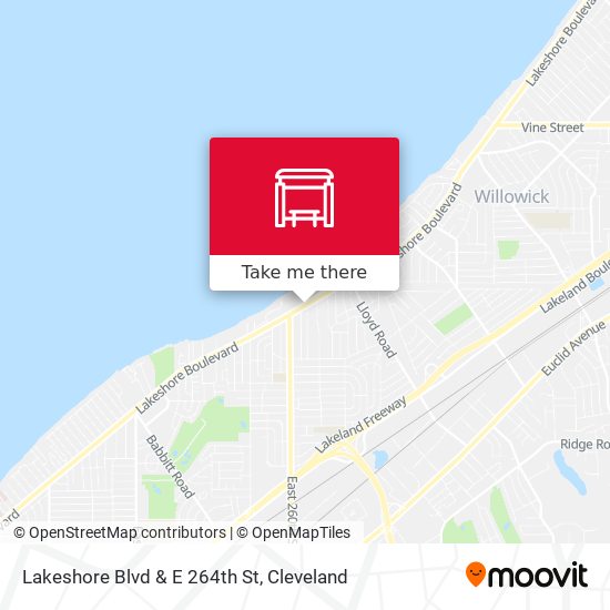 Lakeshore Blvd & E 264th St map