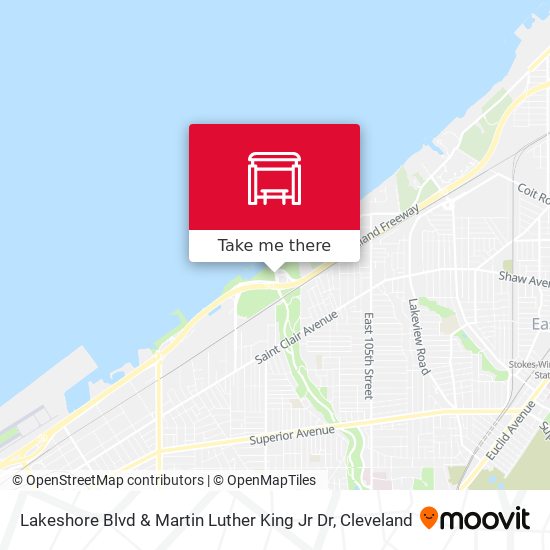 Lakeshore Blvd & Martin Luther King Jr Dr map