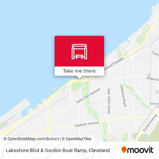 Lakeshore Blvd & Gordon Boat Ramp map