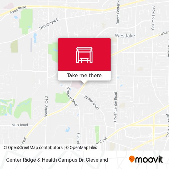 Center Ridge & Health Campus Dr map