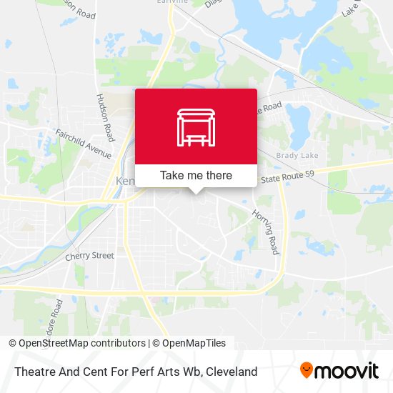 Theatre And Cent For Perf Arts Wb map