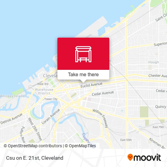Csu on E. 21st map