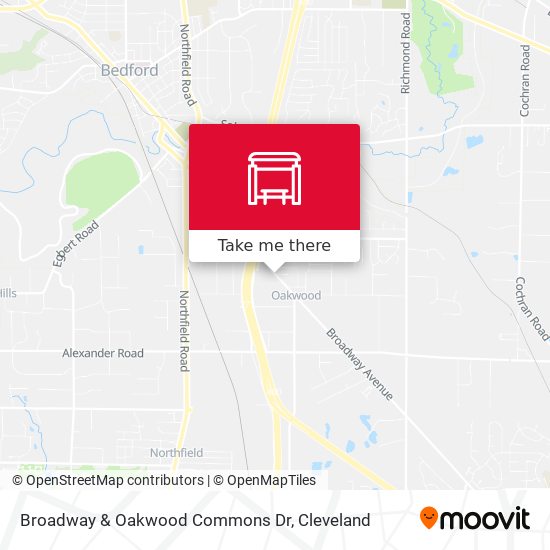 Broadway & Oakwood Commons Dr map