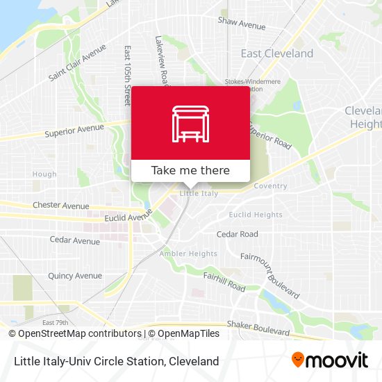 Little Italy-Univ Circle Station map
