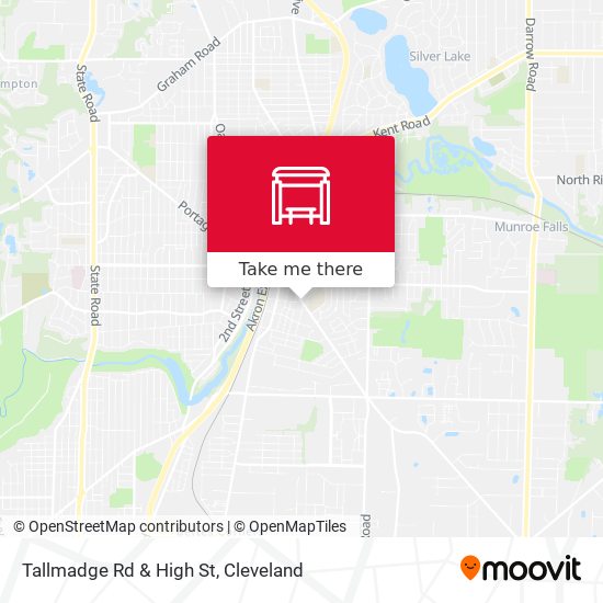 Tallmadge Rd & High St map