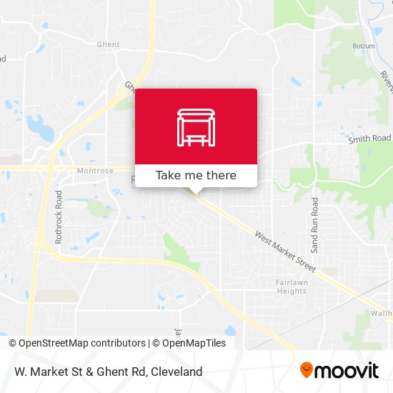 Mapa de W. Market St & Ghent Rd