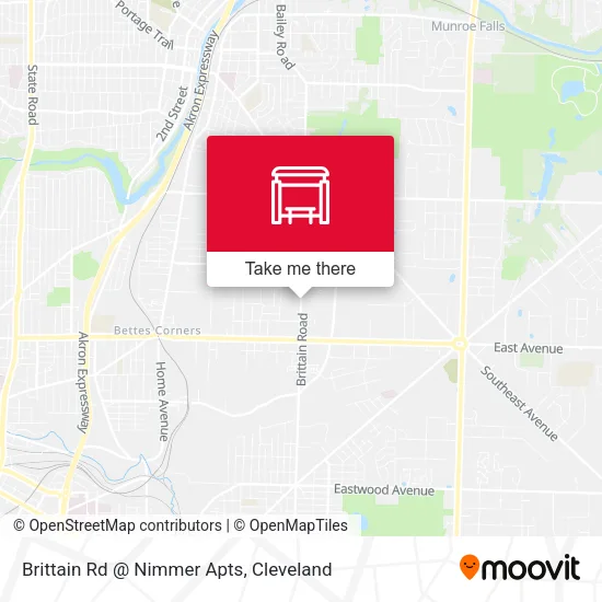 Brittain Rd @ Nimmer Apts map