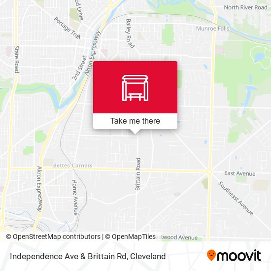 Independence Ave & Brittain Rd map