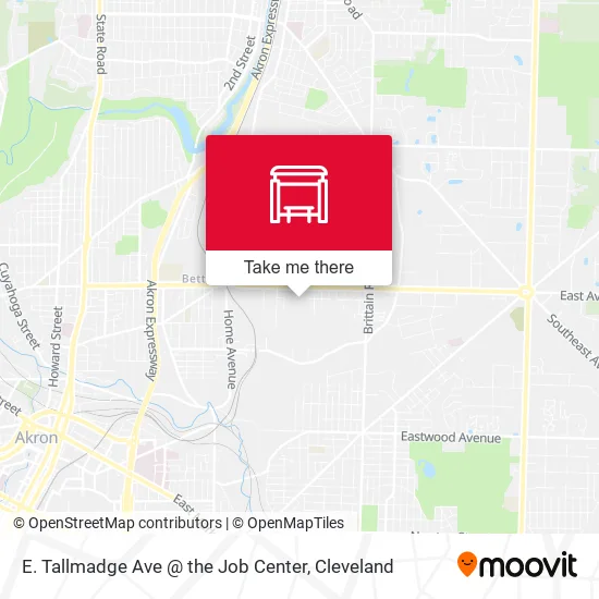 E. Tallmadge Ave @ the Job Center map