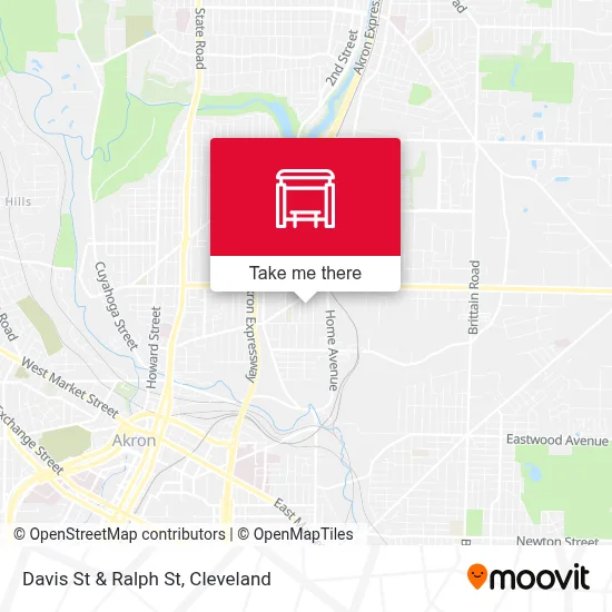 Davis St & Ralph St map