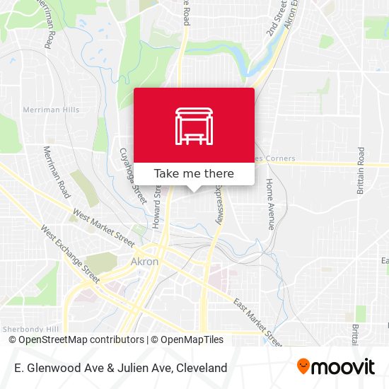 E. Glenwood Ave & Julien Ave map