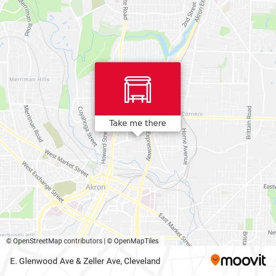 E. Glenwood Ave & Zeller Ave map