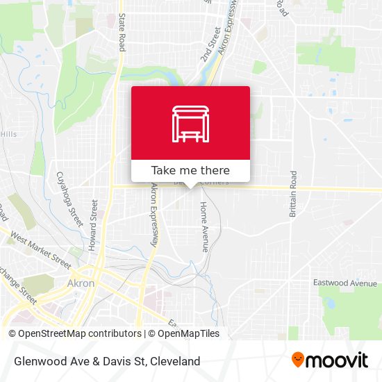 Mapa de Glenwood Ave & Davis St