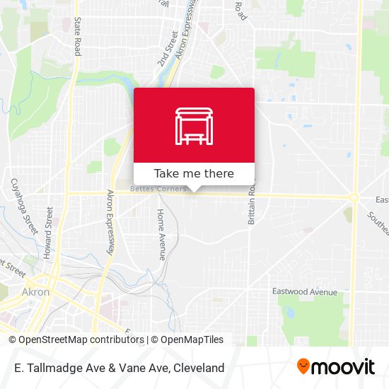 Mapa de E. Tallmadge Ave & Vane Ave
