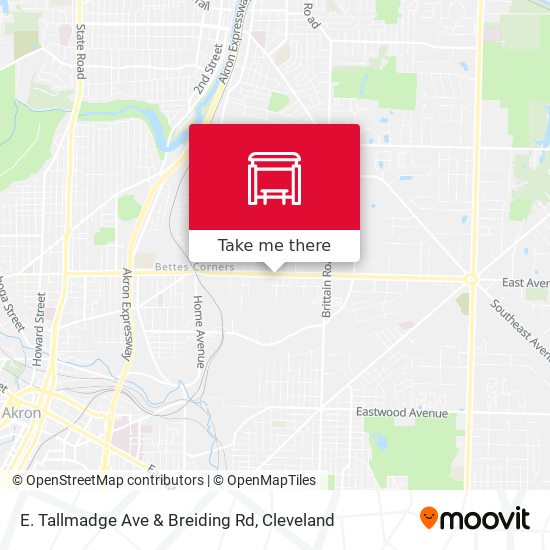 E. Tallmadge Ave & Breiding Rd map