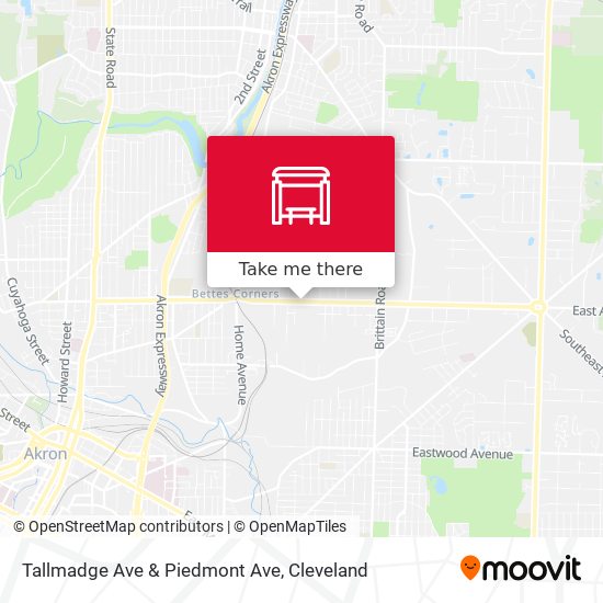 Tallmadge Ave & Piedmont Ave map