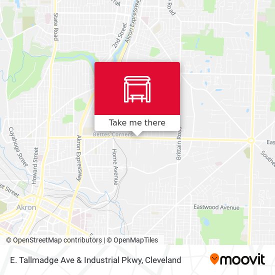 Mapa de E. Tallmadge Ave & Industrial Pkwy
