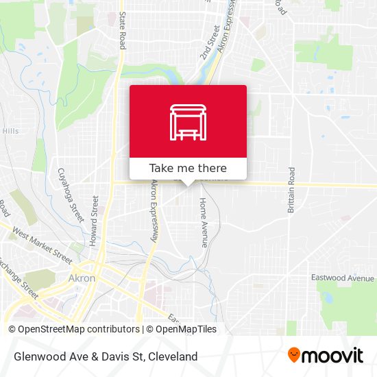 Glenwood Ave & Davis St map