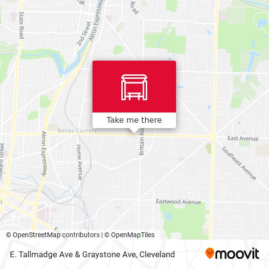 E. Tallmadge Ave & Graystone Ave map