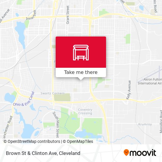 Brown St & Clinton Ave map