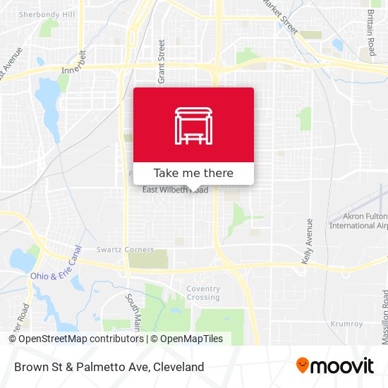 Mapa de Brown St & Palmetto Ave