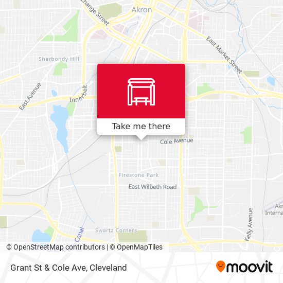 Mapa de Grant St & Cole Ave