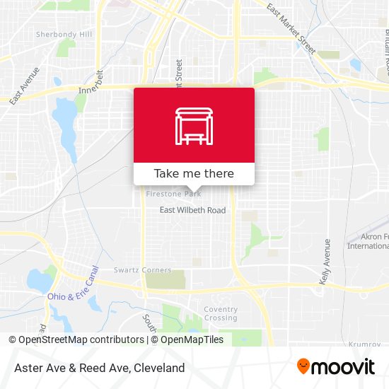 Aster Ave & Reed Ave map