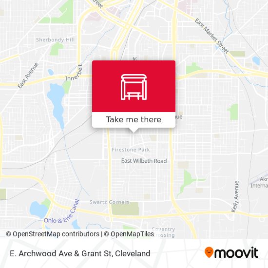Mapa de E. Archwood Ave & Grant St
